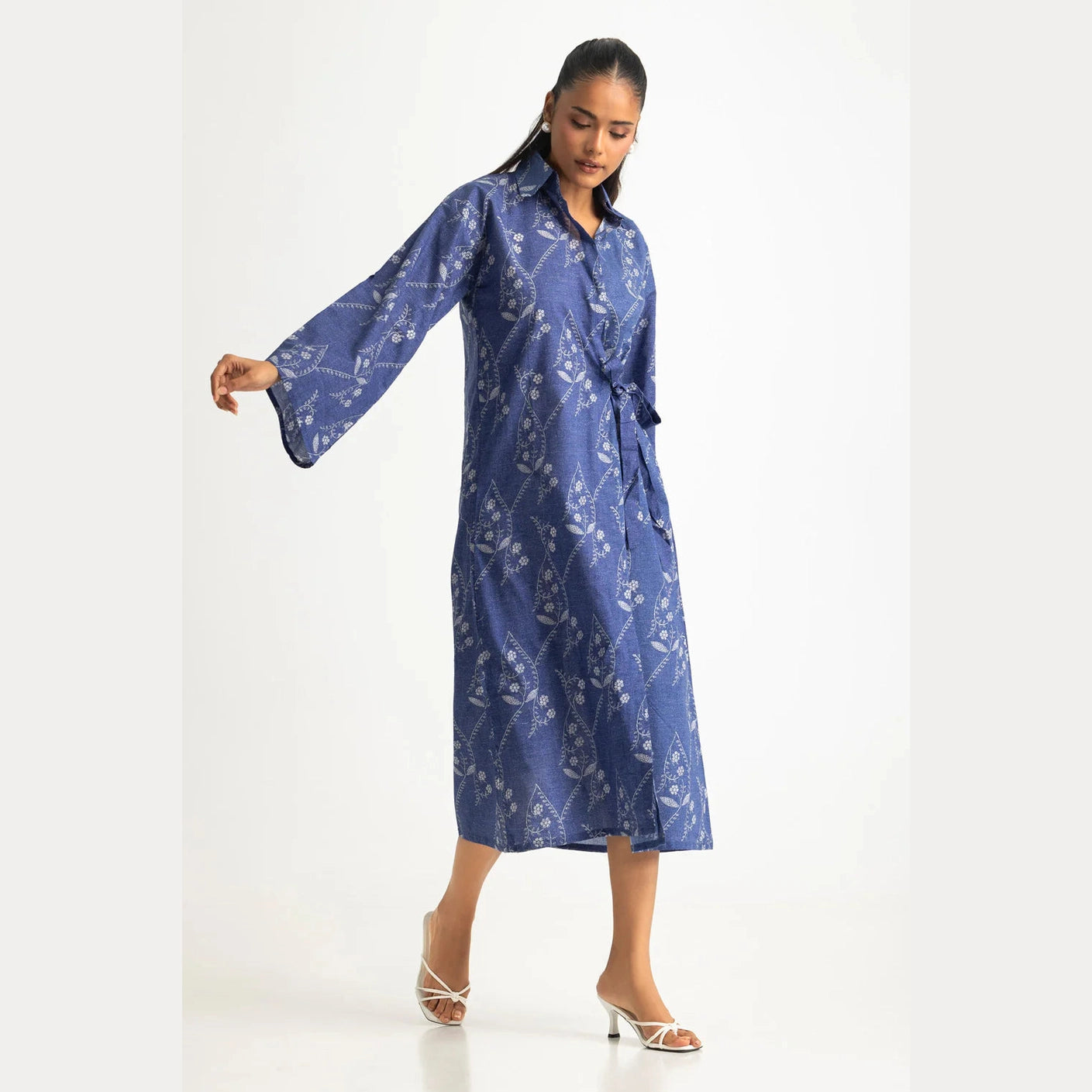 Chemise en cambric imprimée Femme