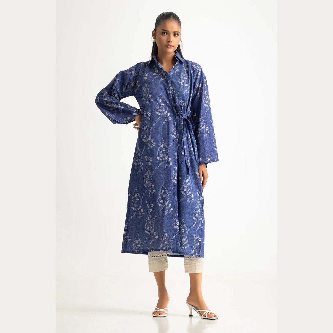 Chemise en cambric imprimée Femme