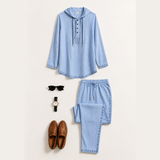 Ensemble Homme LAHORE Sky — Broderie Signature